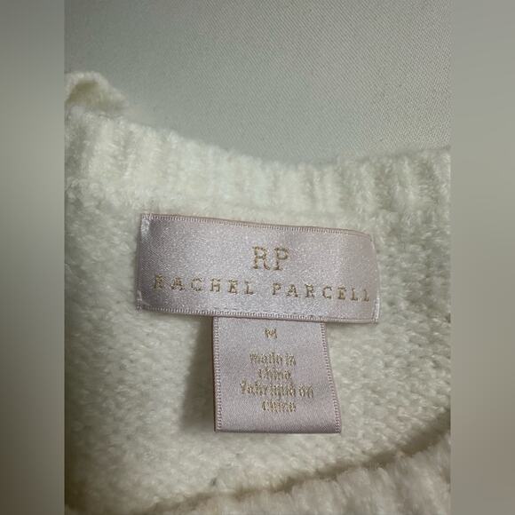 Rachel Parcell Bobble Stitch Sweater Puff Sleeve Size Medium EUC - Picture 4 of 7